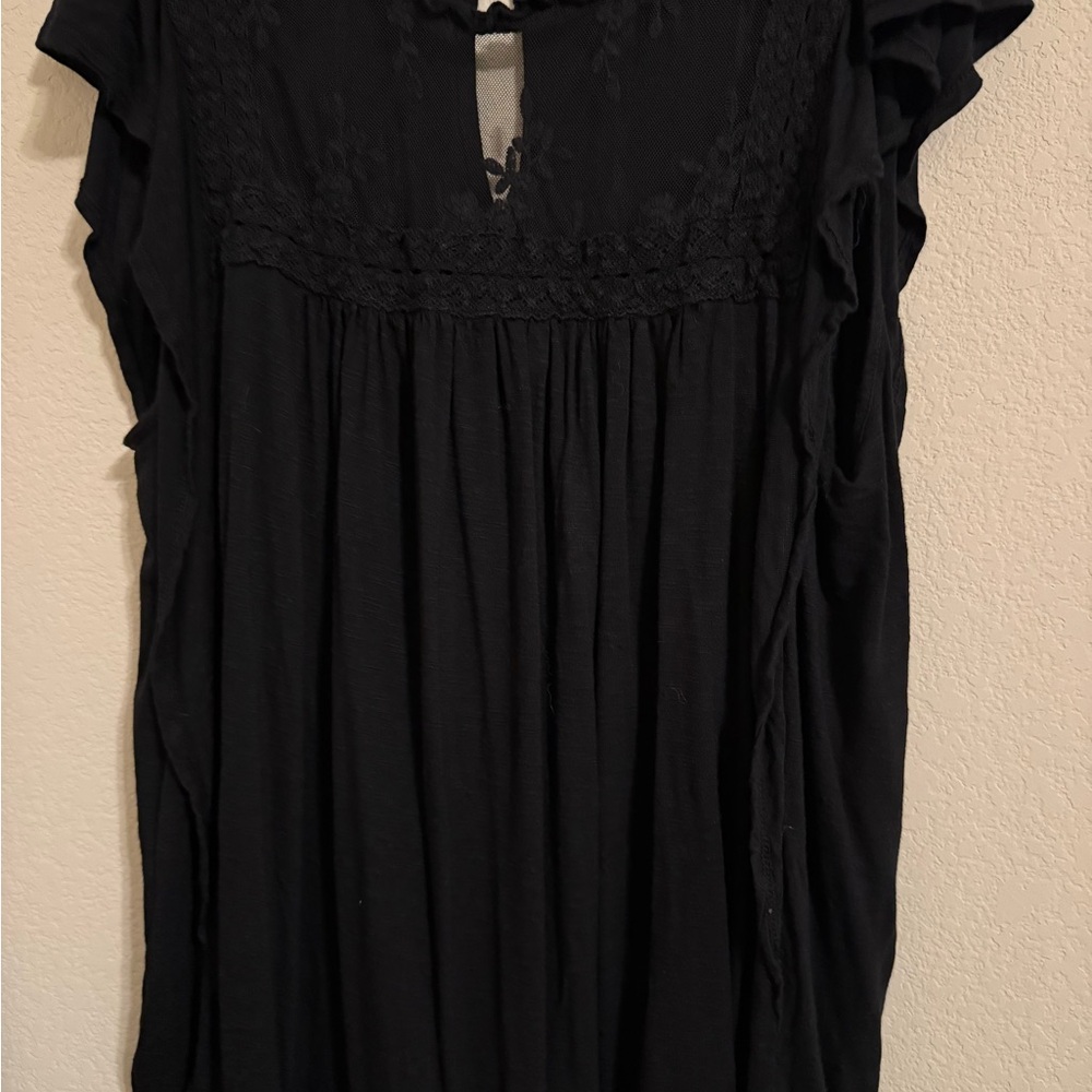 Torrid size 2 black mesh lace top